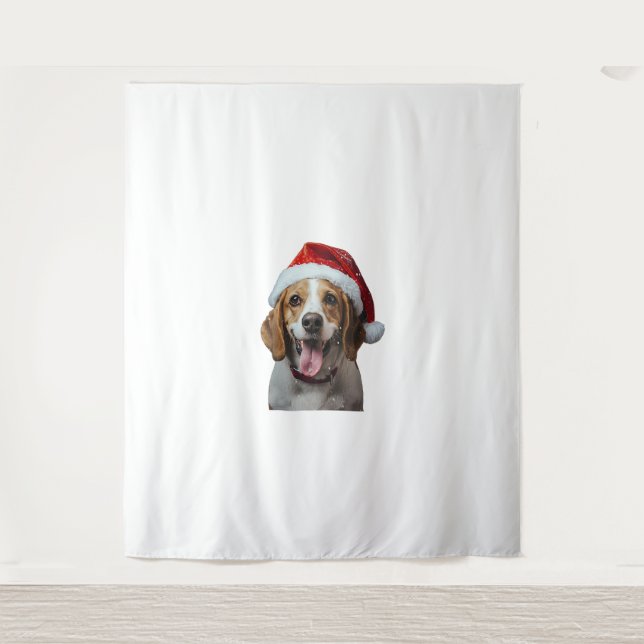 Tapete De Parede Beagle Christmas (Frente)
