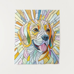 Tapete De Parede Beagle dog - Colorful Mosaic art