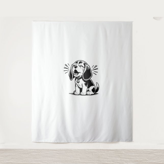 Tapete De Parede Beagle filhote adorável, Amante de os animais fami (Frente)