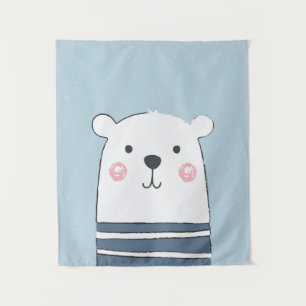 Tapete De Parede Bear Bonito Cartoon Kids Baby Trabalho de arte