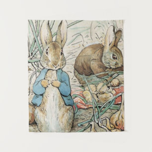 Tapete De Parede Beatrix Potter Peter Rabbit E Benjamin Bunny