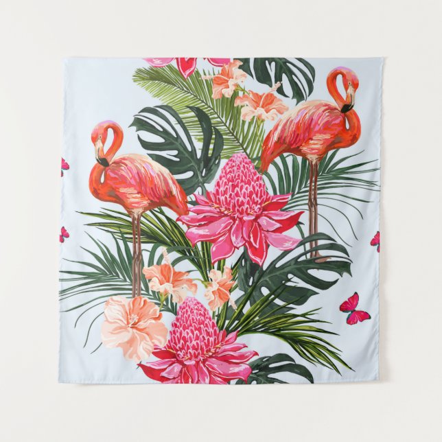 Tapete De Parede Beautiful seamless floral summer pattern backgroun (Frente)