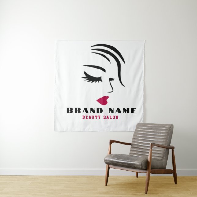 Tapete De Parede Beautiful Women hairdressing beauty salon brand (In Situ)