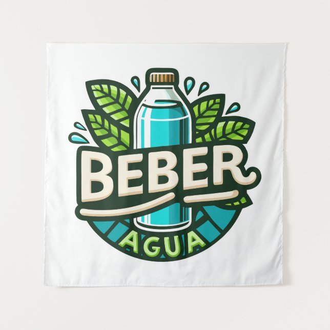 Tapete De Parede Beber agua (Frente)