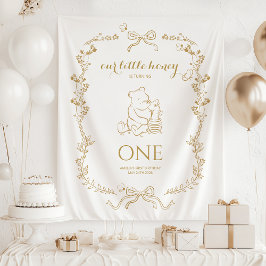 Tapete De Parede Bee First Birthday Banner Our Little Hunny