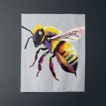 Tapete De Parede Bee pop art<br><div class="desc">Abelhas desenhadas usando estilo artístico WPAP,  pop art</div>