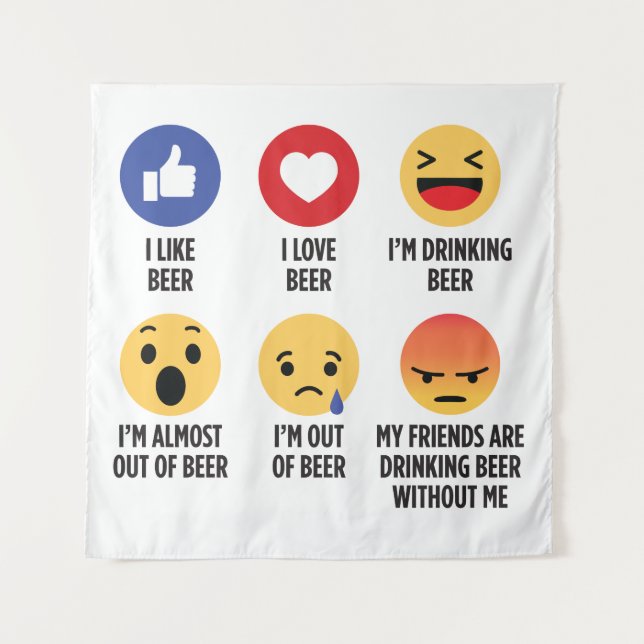 Tapete De Parede Beer Emojis (Frente)