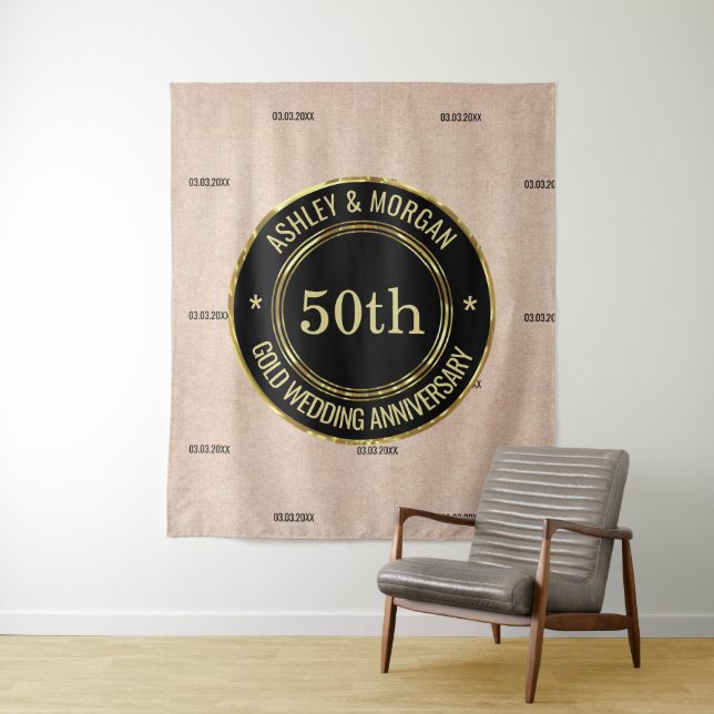 Tapete De Parede Beige Linen (In Situ)