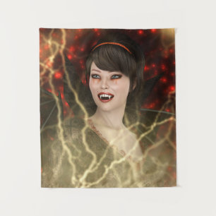 Tapete De Parede Bela Senhora Vamp Estilo de Bruxa Perfeito para o