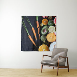 Tapete De Parede Belas Frutas E Vegetais