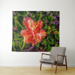 Tapete De Parede Beleza de Orange Hibiscus