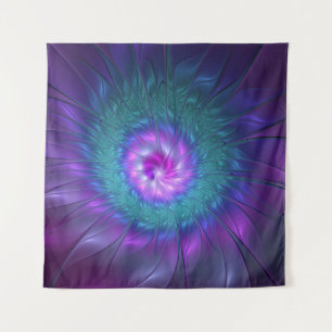 Tapete De Parede Beleza Floral Abstrata Arte Fractal Colorida Flor