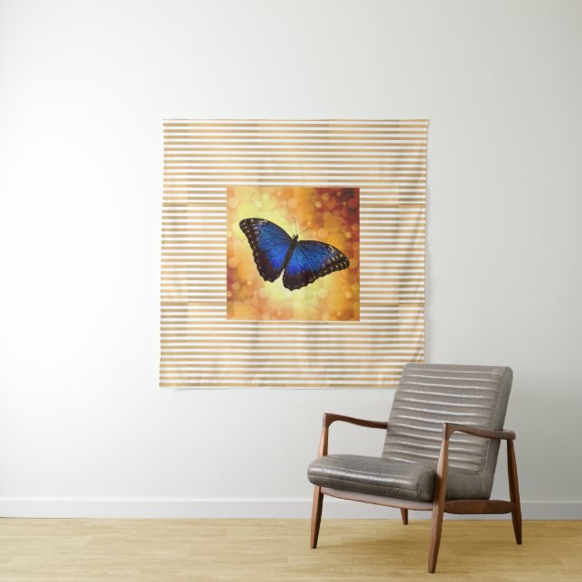 Tapete De Parede Belo Blue Morpho Butterfly Poster (In Situ)