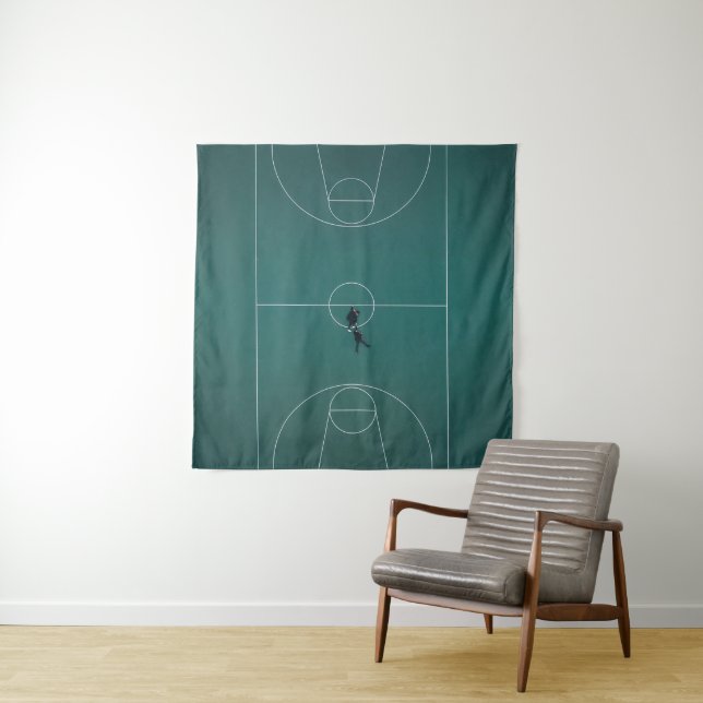 Tapete De Parede Belo Design de Basquete (In Situ)