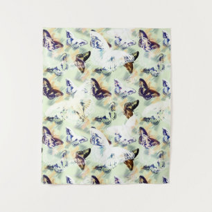 Tapete De Parede Belo na moda de borboleta colorido