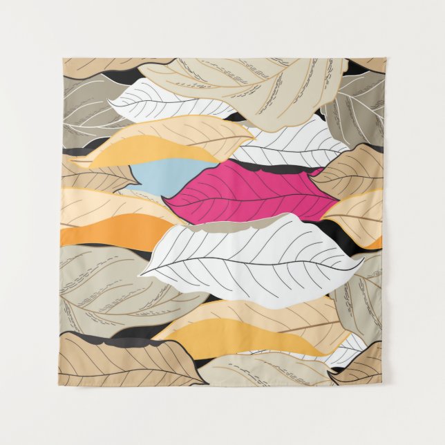 Tapete De Parede belo padrão de outono sem descontinuidades de lice (Frente)