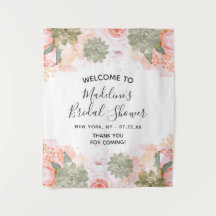 Bem-vindo ao Chuveiro Nupcial Floral Suculento de