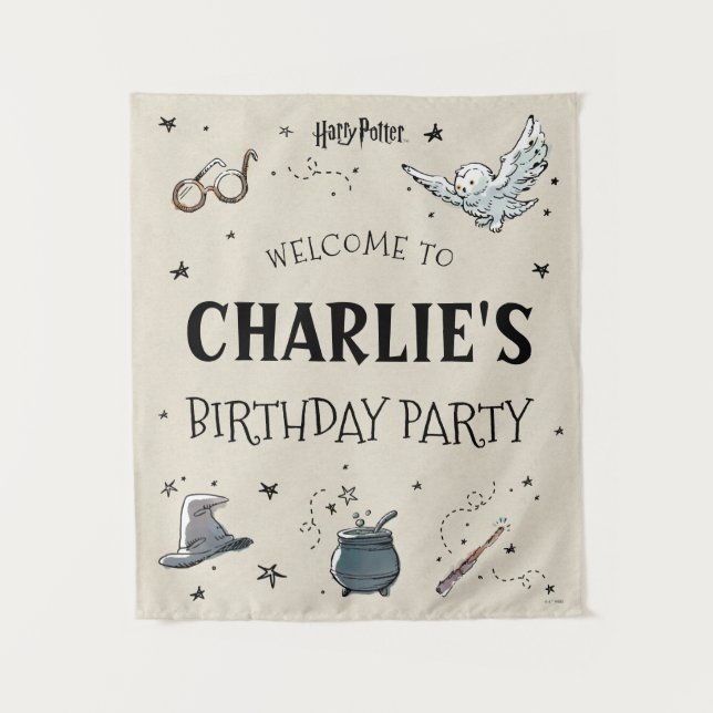 Tapete De Parede Bem-vindo ao Primeiro Aniversário de Harry Potter (Frente)