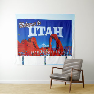 Tapete De Parede Bem-vindo ao Sinal de Utah