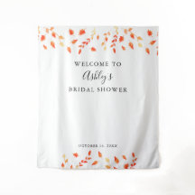 Bem-vindo Chuveiro de Noiva Outono Folhagem Folhas