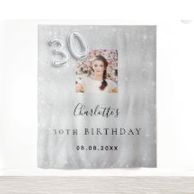 bem-vindo foto brilho prata aniversário 30 anos