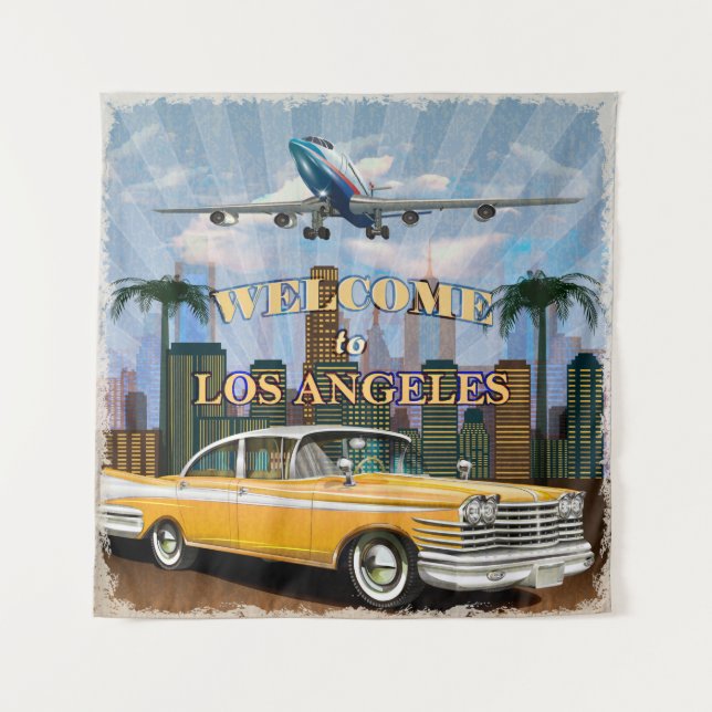Tapete De Parede Bem-vindos à poster de Los Angeles. (Frente)