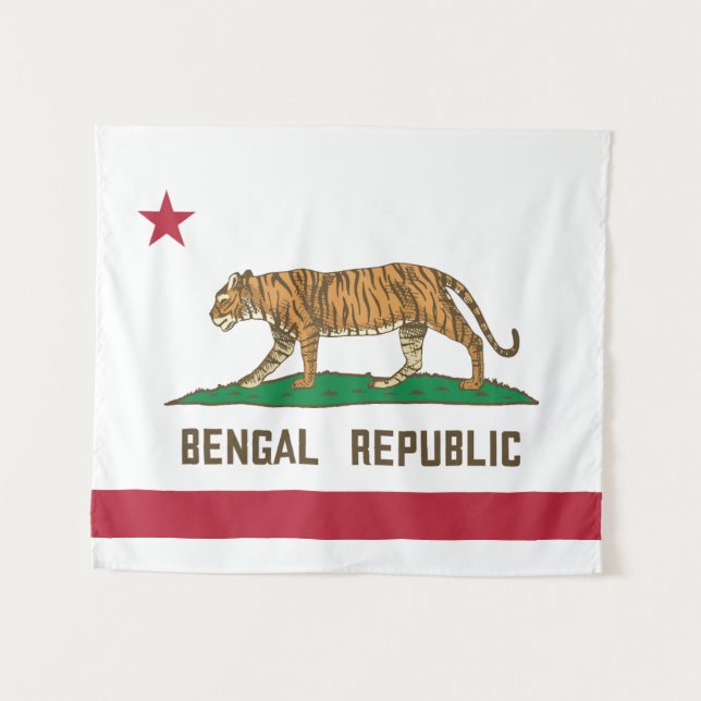 Tapete De Parede Bengala República Tiger Flag Bengali Pride (Frente (Horizontal))