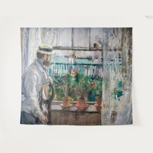 Tapete De Parede Berthe Morisot - Eugene Manet na Ilha de Wight (Frente (Horizontal))