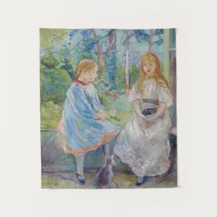 Tapete De Parede Berthe Morisot - Jovens Meninas à Janela