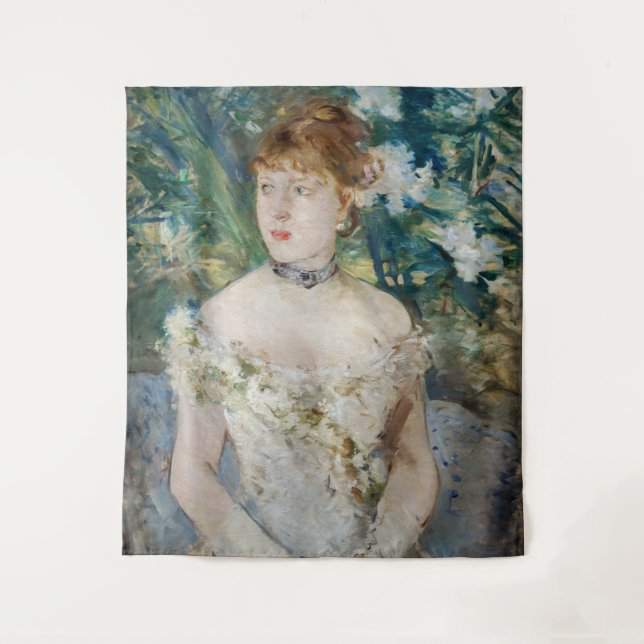 Tapete De Parede Berthe Morisot - Rapariga pequena em um palhaço (Frente)