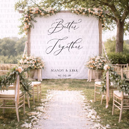 Tapete De Parede Better Together Wedding Backdrop Banner Minimalist