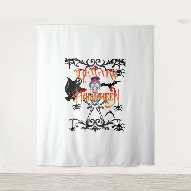 Tapete De Parede Beware Halloween (Frente)