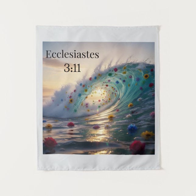 Tapete De Parede Bible Verse Inspired Tapestry (Frente)