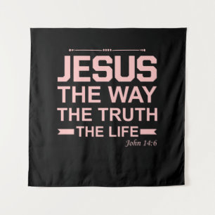 Tapete De Parede Bíblia Cristã Verse Jesus Way Truth Life