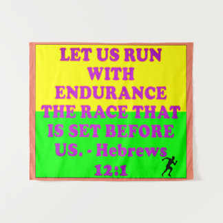 Tapete De Parede Bíblia verso dos hebreus 12:1.