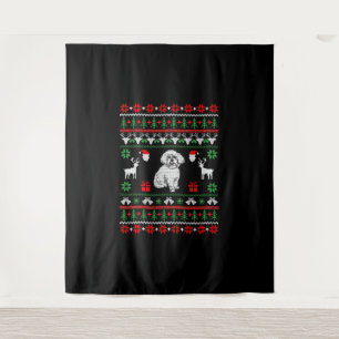 Tapete De Parede Bichon Frise Ugly Christmas Sweater