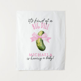 Tapete De Parede Big Dill Watercolor Coquette Pickle Baby Shower