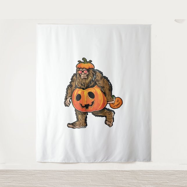 Tapete De Parede Bigfoot Halloween Pumpkin halloween (Frente)