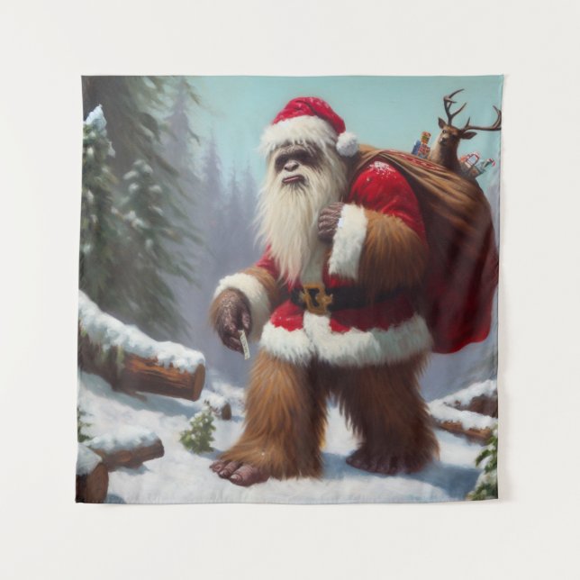 Tapete De Parede Bigfoot Santa Claus (Frente)