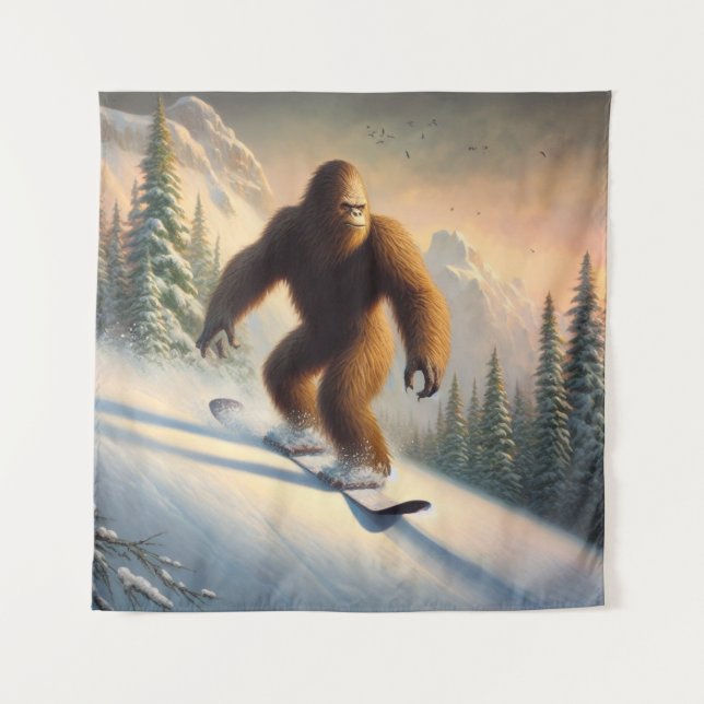 Tapete De Parede Bigfoot Snowboard (Frente)