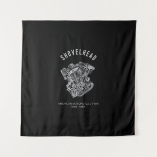 Tapete De Parede Bike de Desenho do Motor Vtwin de Motociclo HD