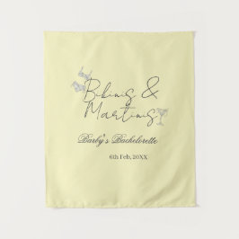 Tapete De Parede Bikins & Martinis bachelorette party yellow retro