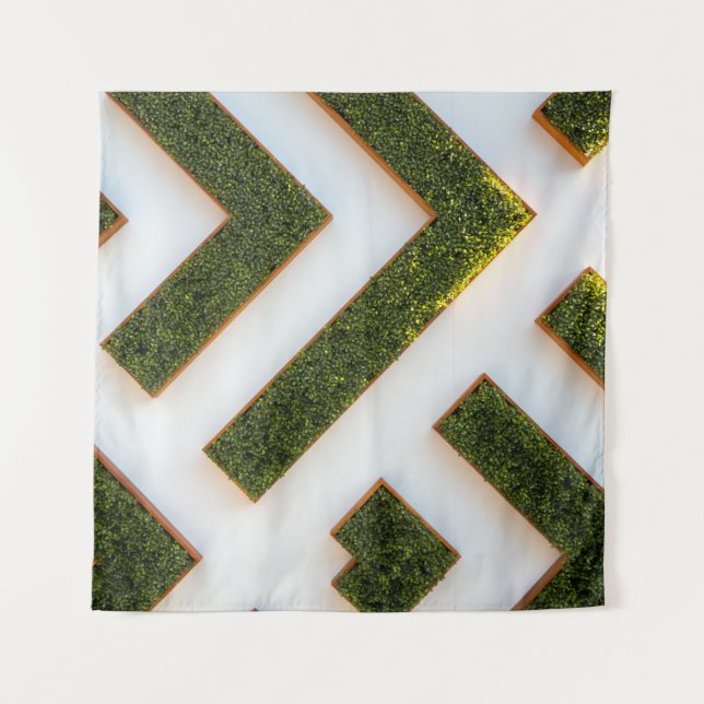 Tapete De Parede Bird's eye view of maze garden (Frente)