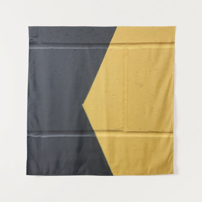 Tapete De Parede Black and yellow paint wall (Frente)