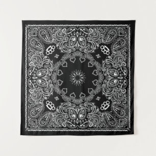 Tapete De Parede Black Biker Bandanna