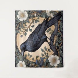 Tapete De Parede Black Raven William Morris Inspirado