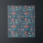 Tapete De Parede Blast From the Past: 80's Tech<br><div class="desc">Travel back in time with this nostalgic design featuring iconic gadgets from the 80s. Perfect for anyone who loves retro tech and vintage style</div>
