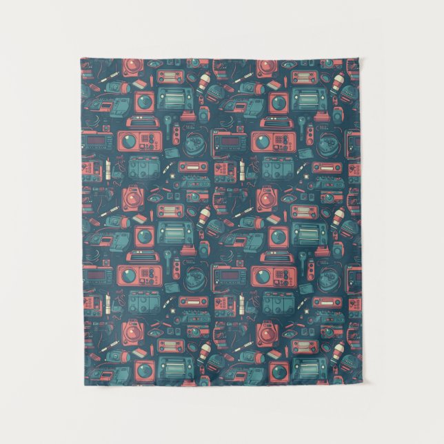 Tapete De Parede Blast From the Past: 80's Tech (Frente)