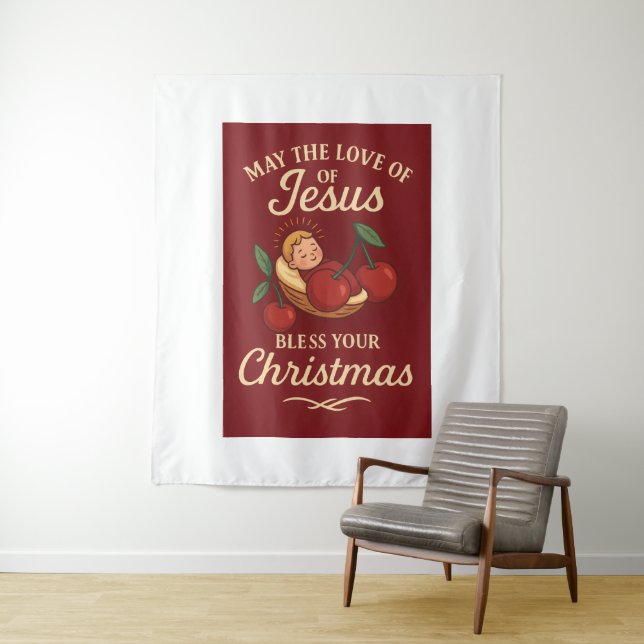 Tapete De Parede Blessed Christmas by Sweet Cherry (In Situ)