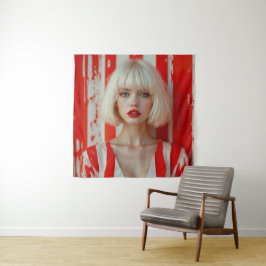 Tapete De Parede  Blonde bob hair woman cinematic portrait 